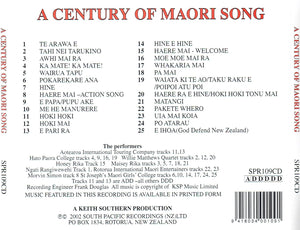A Century Of Māori Song: 25 Greatest Hits (CD)