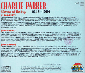 Charlie Parker- Genius of Be Bop 1945-54