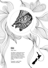 NZ NATIVE BIRDS COLOURING BOOK BY JOE MCMENAMIN