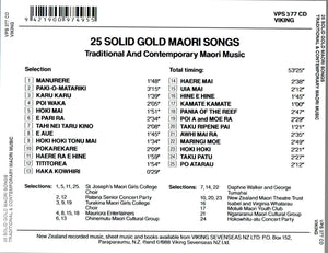 25 Solid Gold Māori Songs (CD with sheet music folio)